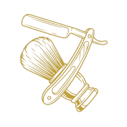 Herramientas de barbero clásicas: navaja libre y brocha de espuma para afeitado en Pachuca.